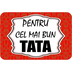Magnet cartonat rotunjit, Cel mai bun tata!
